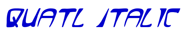 Quatl Italic fuente